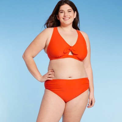 Women's Plus Size Zing Bikini Top - Kona Sol™ Orange 14W