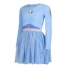 Disney Frozen II Girl's Elsa Long Sleeve Princess Dress Up Outfit with Cape - Blue, Size 4T - 2 of 4