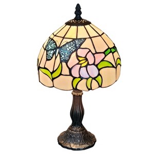 Amora Lighting Tiffany Style Butterfly Table Lamp 15" Tall - 1 of 3