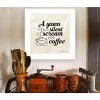 A Silent Scream for Coffee by Susan Ball, Ready to Hang Framed Print, White Frame - 2 of 3