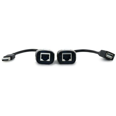 Monoprice USB 2.0 Extenders - Black | over CAT5E or CAT6 Connection up to 150 Feet