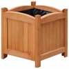 vidaXL Raised Bed Set of 4 Wooden Solid wood, PE lining 12x12x12 in - 3 of 4