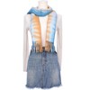 INSPIRE CHIC Women's Contrast Color Imitation Cashmere Ombre Fringe Soft Winter Warm Scarves 1Pc - 2 of 4