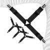 FeelAtHome Bed Sheet Clips, 4PCS Elastic Straps with Clamps, Keep Fitted Sheets in Place for Twin/Queen/King Beds - 3 of 4