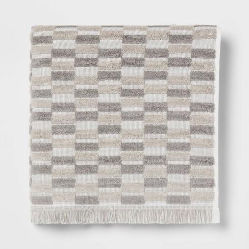 Checkerboard Bath Towels