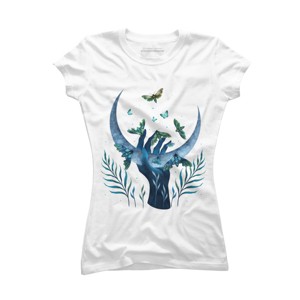 Junior's Design By Humans Moth - Hand By EpisodicDrawing T-Shirt - 1 of 3