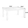 7 Pieces Patio Dining Set, Steel Outdoor Furniture Table and 6 Stackable Textilene Chairs, Family Conversation Set for Backyard Garden Poolside - 3 of 4