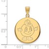 Black Bow Jewelry 14k Yellow Gold Syracuse Oranges NCAA Large Pendant - 2 of 3