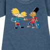 - Hey Arnold! - Arnold and Gerald Skateboard Graphic Short Sleeve Fleece Dress - 2 of 4