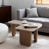 35.4" Modern L-Shaped Coffee Table, Stylish Sofa Side Table for Sofa Couch, Space-Saving Corner Center Table for Living Room-Panipeachy - 3 of 4