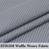 210GSM Thick Waffle Weave Fabric Shower Curtain for Bathroom - 2 of 4