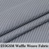 210GSM Thick Waffle Weave Fabric Shower Curtain for Bathroom - image 2 of 4