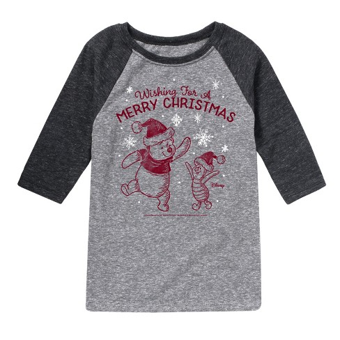 Boys' - Winnie the Pooh - Pooh & Piglet Wishing for a Merry Christmas - image 1 of 4