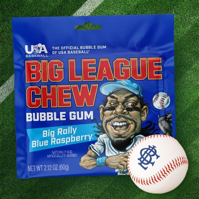 Big League Chew Blue Raspberry Chewing Gum Candy - 2.12oz