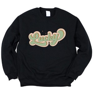Simply Sage Market Women's Graphic Sweatshirt Lucky Retro Stars - 1 of 4