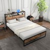 Infans Full Size Industrial Platform Bed Frame with Charging Station Storage Headboard - 4 of 4