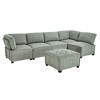 CAVINAS 6-Seater U-Shaped Modular Sectional Sofa,Cloud Couch Sectional with 1 Ottoman,Conversible Chaise Sofa for Living Room - 2 of 4