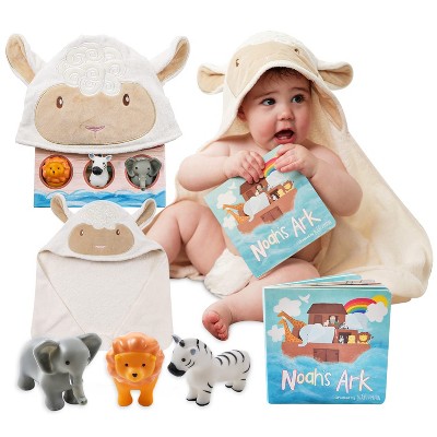 Image of Tickle and Main Noahs Ark 5-Piece Baby Bath Toy Set