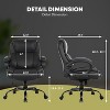 FDW Big and Tall Office Chair for Maximum Comfort 400lbs Wide Seat Ergonomic Computer Chair Heavy Duty Construction, Black - 2 of 4