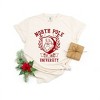 Simply Sage Market Women's Santa North Pole University Short Sleeve Garment Dyed Graphic Tee - 2 of 2