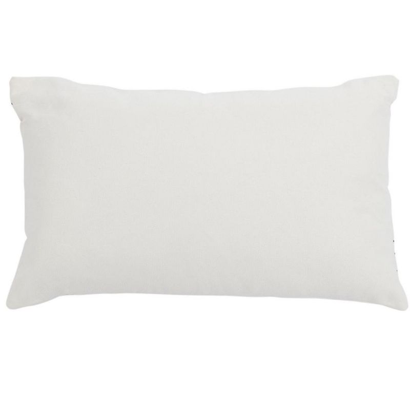Tari Pillow - Black/White - 12" x 20" - Safavieh ., 4 of 5