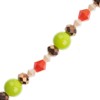 Crystal Lane DIY Designer 7in Bead Strand Glass Green and Orange Assorted - 3 of 4