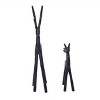 Transpac Iron Reindeers Set of 2 Decorative Objects Animal Figurines Metal Christmas Black Tabletop  Spot or Wipe Clean Indoor Use Decoration Gift - 2 of 4
