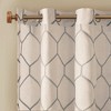 Peyton Metallic Geo Embroidered Single Window Curtain Panel - 4 of 4