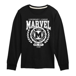 Boys' - Marvel - Avengers Collegiate Long Sleeve Graphic T-Shirt - 1 of 3