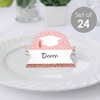 Big Dot of Happiness Rose Gold Grad - Graduation Party Tent Buffet Card - Table Setting Name Place Cards - Set of 24 - 2 of 4