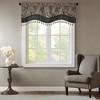 MAYEERTY 50x18" Jacquard Window Valance Navy - 3 of 4