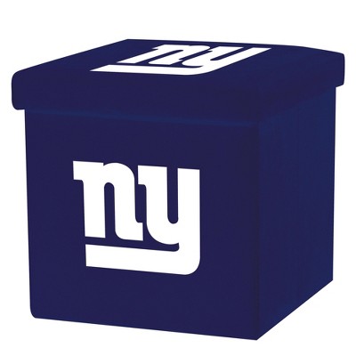 NFL Franklin Sports New York Giants Storage Ottoman with Detachable Lid