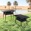 AZL1 Life Concept Folding Table Portable Camping Aluminum Adjustable Height X Shape Structure with Storage Carry Bag for Outdoor Picnic BBQ Quick - 3 of 4