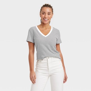 Women's Short Sleeve V-Neck T-Shirt - Universal Thread™ - 1 of 4