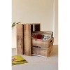 Wooden Storage Crates with Slatted Design – Set of 2 – 9.5" Tall by Kalalou - 4 of 4