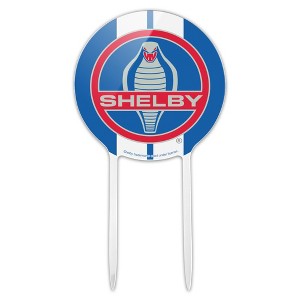 Shelby Mustang Vintage Logo Acrylic Cake Topper - 1 of 4