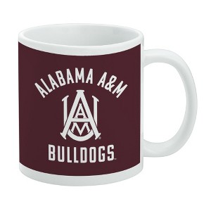 Alabama A&M University Bulldogs Logo Ceramic Coffee Mug Novelty Gift Mugs for Coffee Tea and Hot Drinks 11oz White - 1 of 4