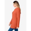 Woman Within Plus Size Waffle Thermal Sweatshirt - 4 of 4