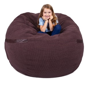Big Joe Bean Bag Chair with Removeable Cover, Foam Filled, Multiple Sizes and Fabrics, All Ages - 1 of 4