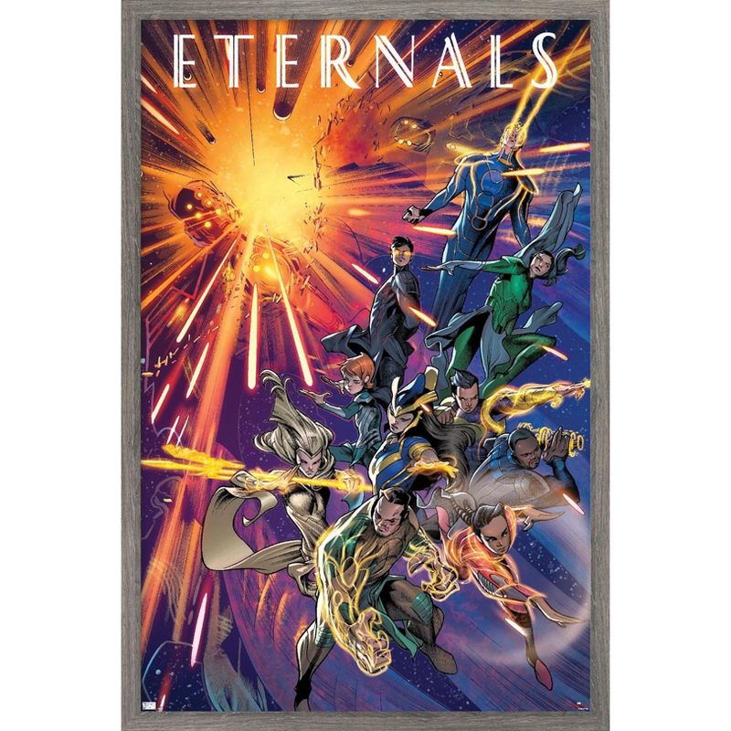 Trends International Marvel Eternals - Immortals Walk Comic Framed Wall Poster Prints, 1 of 7