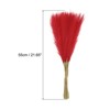 Unique Bargains Party Wall Vase Wedding Decor Tall Fluffy Faux Pampas Grass Red 35 Pcs - 3 of 4