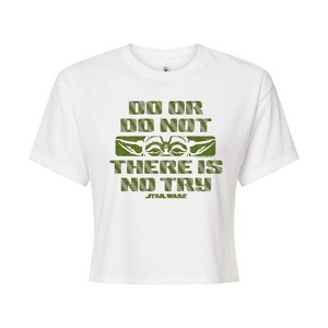 Women's - Star Wars - Do Or Do Not Cropped Graphic T-Shirt - 1 of 4