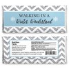 Big Dot of Happiness Winter Wonderland - Candy Bar Wrappers Snowflake Holiday Party and Winter Wedding Favors - Set of 24 - image 2 of 4