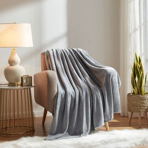 Inhand Fleece Throw Blanket for Couch Sofa or Bed, 50" x 60" Soft Fuzzy Plush Blanket, Luxury Flannel Blanket, Super Cozy and Comfy for All Seasons - 1 of 4