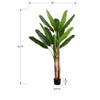 Sapphtopaz Artificial Banana Trees with Pot, Real Touch Artificial Tree with Natural Wood Trunk, Home Decor for Office Foyer Porch - 4 of 4