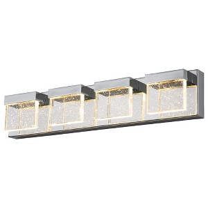 C Cattleya 4-Light 23-in Chrome Finish Bubble Crystal Integrated LED Vanity Light - 1 of 4