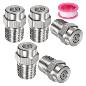 Unique Bargains Stainless Steel Durable Corrosion Resistant Pressure Washer Nozzles 5 Pcs - 1 of 4