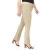 Rekucci Curvy Woman  Straight Leg Pull-On Pants with Tummy Control - 2 of 4