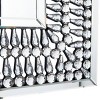 32"x32" Glass Wall Mirror with Crystal Embellishment Silver - Olivia & May: Glam Square Decor - 3 of 4