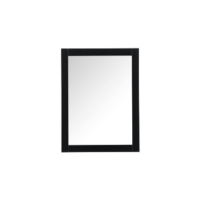 Elegant Lighting Aqua vanity mirror 27x36 inch in black